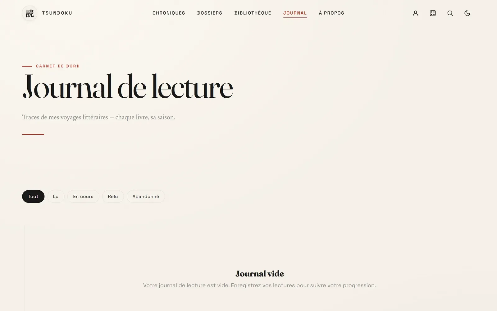 Journal : le flux éditorial des chroniques.